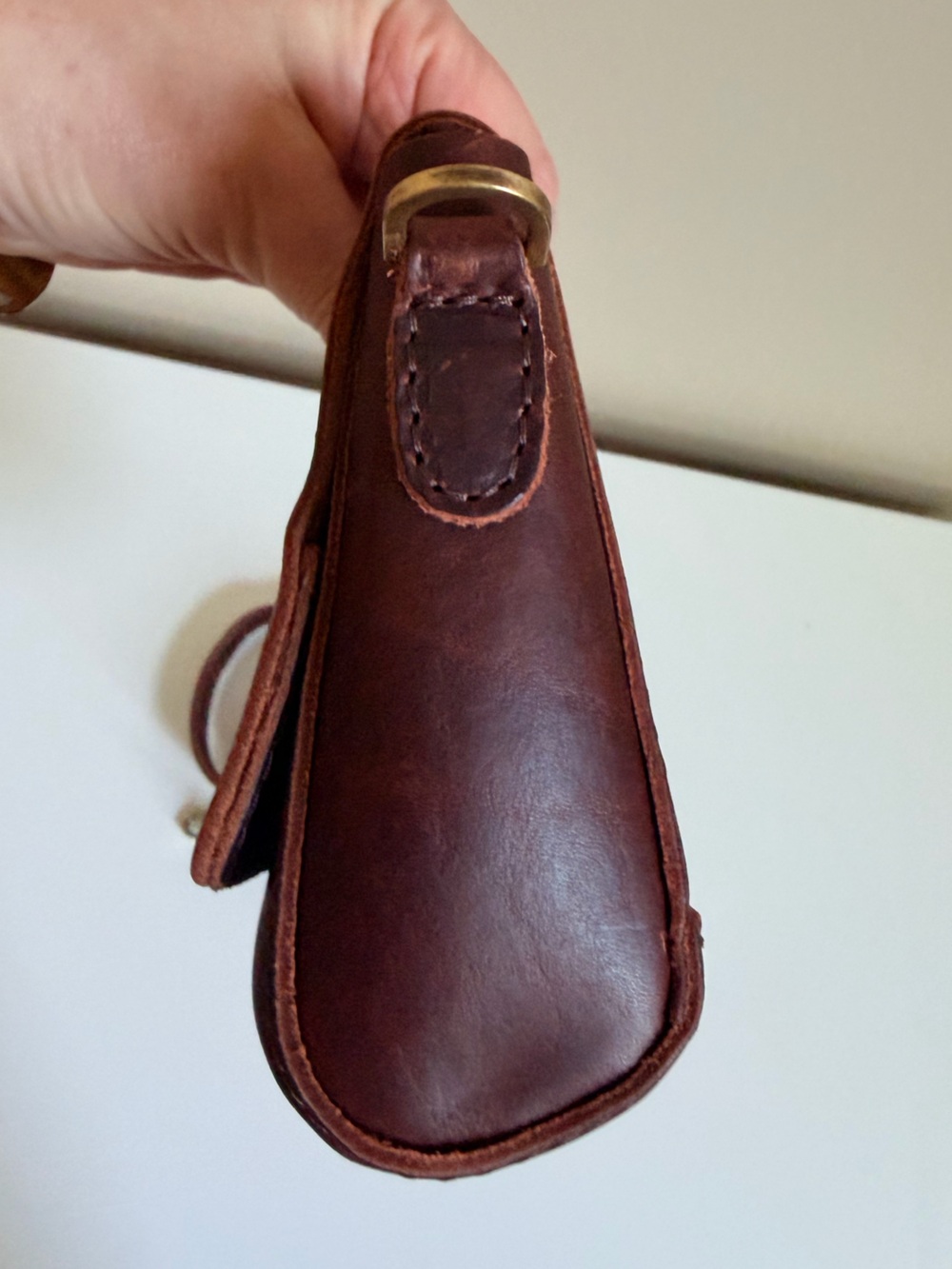Portland Leather Mini Metro Crossbody Bag - Lava - Picture 5 of 7